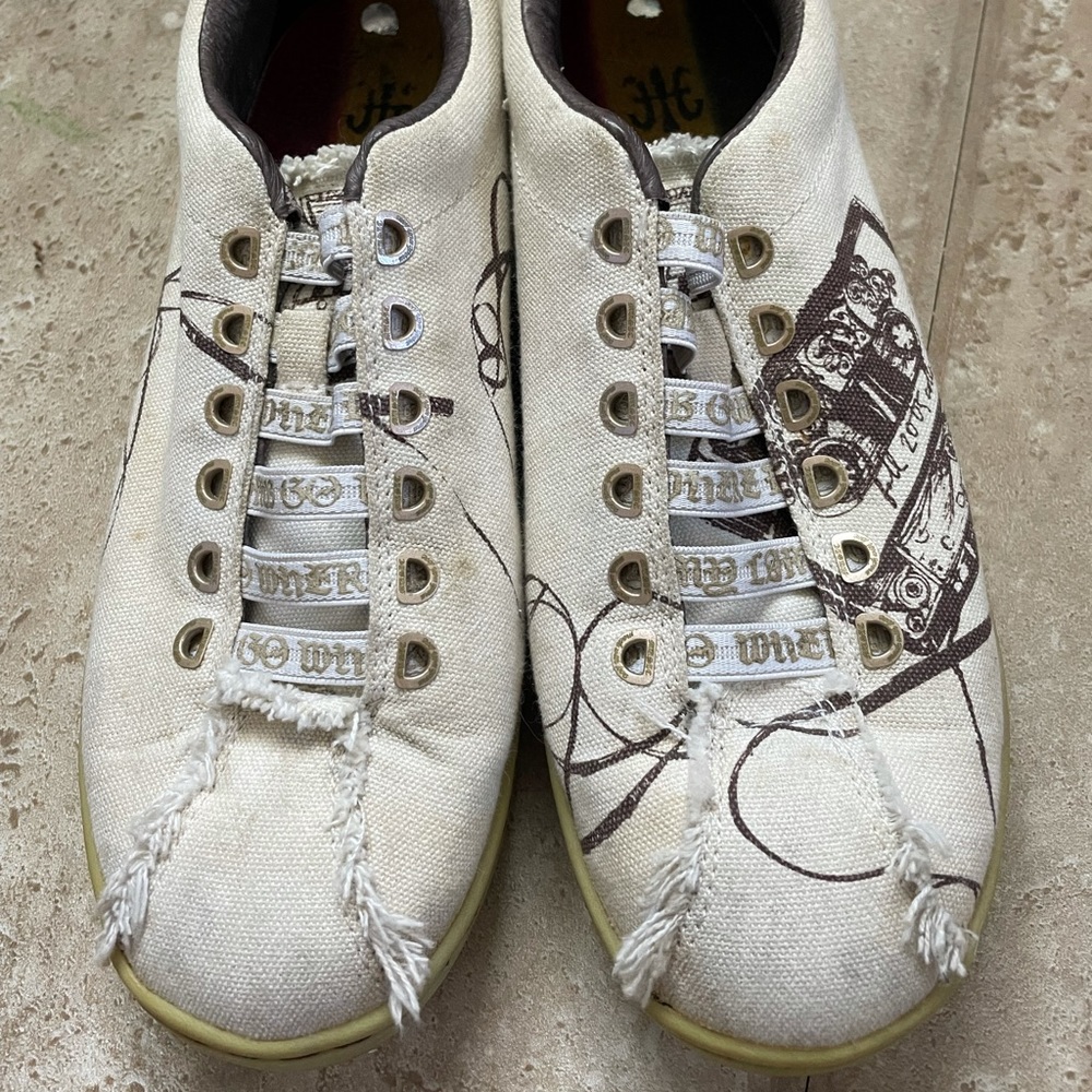 L.A.M.B. Royal Elastics Canvas Sneakers